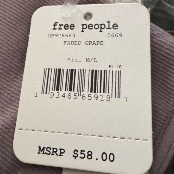 FREE PEOPLE Medium Large M/L Be First Faded Grape Bra - Picture 5 of 5